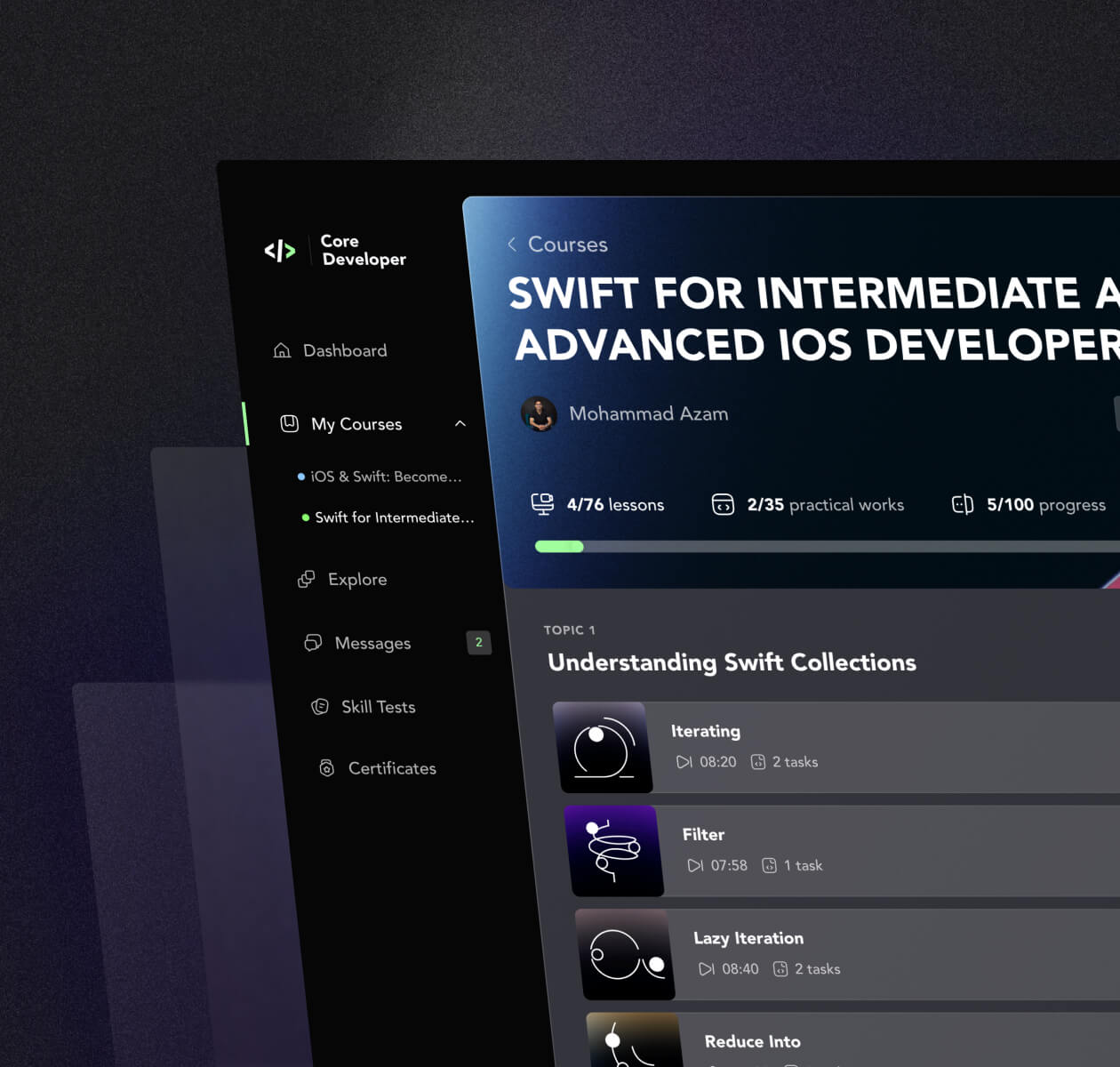 Core Developer – the platform for learning how to program - Website Development - Photo 